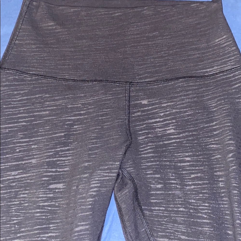 LULULEMON LEGGINGS STRIDE EMBOSS BLACK